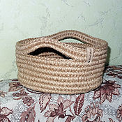 Для дома и интерьера handmade. Livemaster - original item Baskets: made of jute with handles. Handmade.