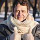  Мужской шарф вязаный из шерсти Джеймс, Подарки на 23 февраля, Москва,  Фото №1