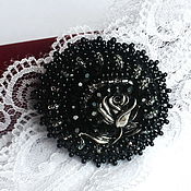 Украшения handmade. Livemaster - original item A beaded brooch rose. Handmade.