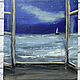 'Ocean outside the window' acrylic painting (sea, landscape, sailboat), Pictures, Korsakov,  Фото №1