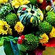 Композиция "Тыквочка" Свежие Цветы в шляпной коробке. Композиции. DARK FLORIST Флористика Декор ЦВЕТЫ. Интернет-магазин Ярмарка Мастеров.  Фото №2