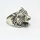 Male Tiger ring made of 925 sterling silver IV0085. Rings. Sunny Silver. My Livemaster. Фото №4