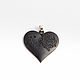 Black heart necklace, Pendants, Vladimir,  Фото №1