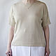  Knitted top with short sleeves made of silk. Tops. stylish things. My Livemaster. Фото №4