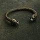 Braided bronze bracelet ,bracelet with bears. Braided bracelet. MintTiger. Online shopping on My Livemaster.  Фото №2