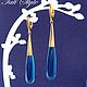 Позолоченные серьги ,, DROPLET ,,. Серьги классические. Tati Style. Ярмарка Мастеров.  Фото №5