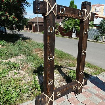 Светильник из дерева лофт "Брус 100х100" – купить на Ярмарке Мастеров ...