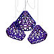 Triple chandelier ZAHA LIGHT purple, Chandeliers, St. Petersburg,  Фото №1