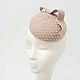 Order Mini-hat 'Wave' with a veil. Color beige. Exclusive HATS. LANA ANISIMOVA.. Livemaster. . Hats1 Фото №3