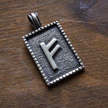 Украшения ручной работы. Ярмарка Мастеров - ручная работа Подвеска: скандинавский оберег руны футарк. Handmade.