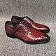 Derby with brogation, made of genuine crocodile leather, handmade. Derby. SHOES&BAGS. My Livemaster. Фото №4