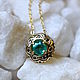 Rose des Vents pendant with Emerald in gold. Pendants. MJ. Online shopping on My Livemaster.  Фото №2
