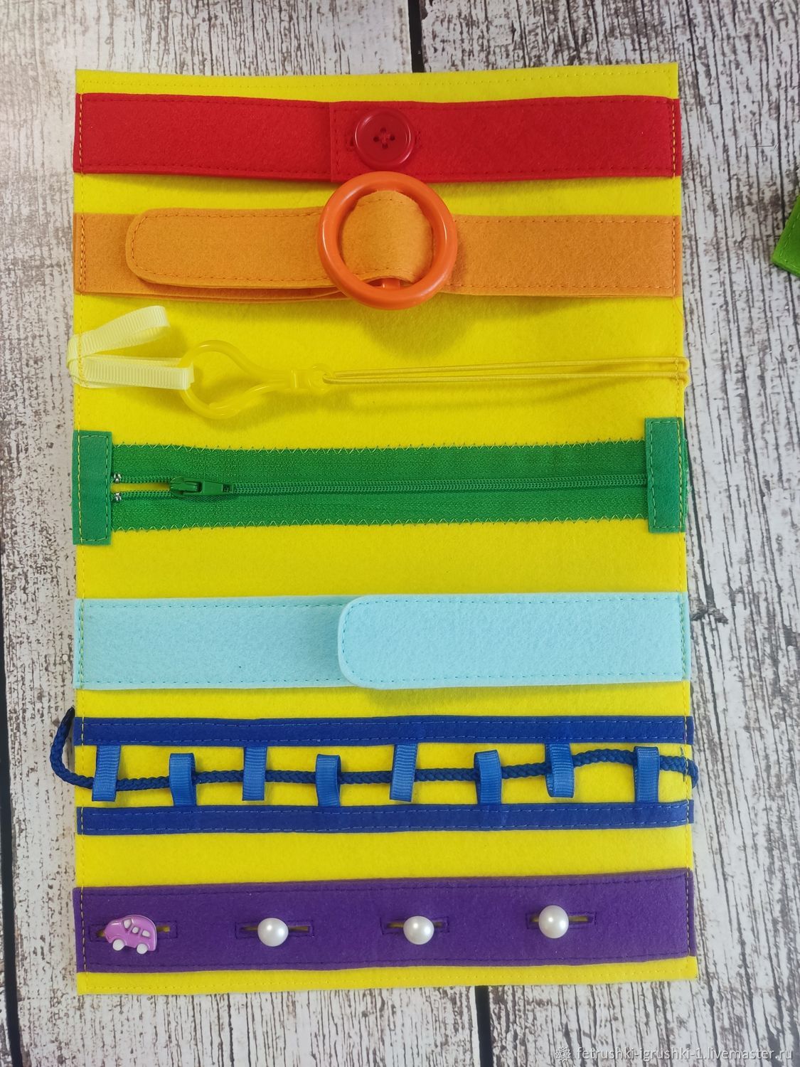 Бизиборд из фетра в интернет-магазине Ярмарка Мастеров по цене 1000 ...