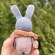 Карманный зайчик (игрушка валяная). Войлочная игрушка. Nasekasan Toys (Анастасия). Интернет-магазин Ярмарка Мастеров.  Фото №2