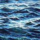 Синяя гладь. Масло, картина 60х50 картина море, Картины, Чита,  Фото №1