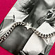 Silver bracelet on the arm of a massive chain 'Star', Chain bracelet, Novosibirsk,  Фото №1