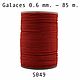 Нить для кожи круглая вощеная, полистер Galaces 049 толщина 0.6 mm, Нитки, Белгород,  Фото №1