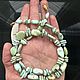 Бусы из натуральной узбекской бирюзы «Ракушка». Бусы. gemstone. Ярмарка Мастеров.  Фото №4