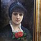Винтаж: Картина.19 век.Agapit Stevens.Бельгия.Портрет.Живопись. Статуэтки винтажные. Антик.Декор.Винтаж. Ярмарка Мастеров.  Фото №10