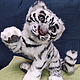 A white tiger cub in the style of still life, Stuffed Toys, Moscow,  Фото №1