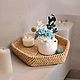 Плетёный поднос шестиугольник. Подносы. Cozy basket. Интернет-магазин Ярмарка Мастеров.  Фото №2