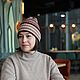 Шапка кашемировая легкая резинкой с отворотом. Шапки. Анна Шункина Вяжу тепло Шарфы Шапки. Интернет-магазин Ярмарка Мастеров.  Фото №2