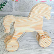 Материалы для творчества handmade. Livemaster - original item Wooden rocking horse moose wooden unicorn duck rabbit on wheels. Handmade.
