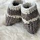 Woolen hand knitted slippers. Slippers. Sheep and goat skins. My Livemaster. Фото №6