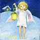 Angel with a flashlight Postcard or picture Reproduction. Fine art photographs. KapustinaArt. Online shopping on My Livemaster.  Фото №2