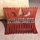 Wooden comb "My horses are horses" from Brasil cherry, iniay, Combs, Kursk,  Фото №1