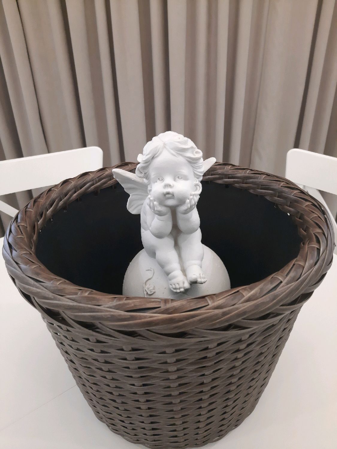 Кашпо из ротанга 20 литров,цвет темный орех в интернет-магазине на ...