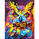 The picture with the bird. Owl oil painting on canvas, Pictures, Belgorod,  Фото №1