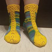 Аксессуары handmade. Livemaster - original item Socks: Savannahs. Handmade.
