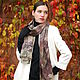 Scarf silk 'Thicket' eco print brown green boho. Scarves. Artinflat - natural dyeing. My Livemaster. Фото №4