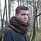 Snood female male 'Rock and Roll' (dark blue). Snudy1. IRINA GRUDKINA Handmade Knitwear. Online shopping on My Livemaster.  Фото №2