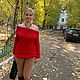 Свитер красный. Свитеры. Дианова Татьяна(dianova_ta). Ярмарка Мастеров.  Фото №5