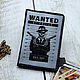 Обложка для авто документов "Wanted" (разыскивается). Органайзер. Изделия из кожи Северный Ветер. Интернет-магазин Ярмарка Мастеров.  Фото №2