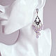 Silver earrings with purple chalcedony. Earrings. White Book. My Livemaster. Фото №5
