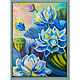 Painting lotus flowers 'Mysterious Sacred flower'. Pictures. irina-churina (irina-churina). My Livemaster. Фото №4