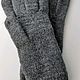 Knitted Spindle gloves, dark grey, L,. Gloves. HOBBIMANIYA. My Livemaster. Фото №4