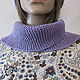 Order Knitted set - a hat with braids and a shirt front. Cozy corner (nadejdamoshkina). Livemaster. . Headwear Sets Фото №3