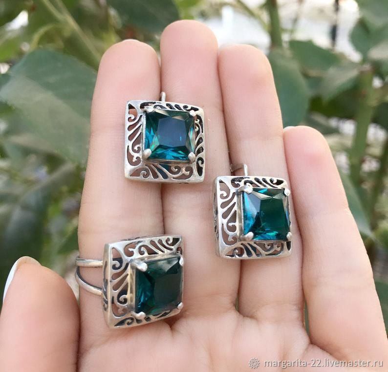 Классический комплект из серебра 925 пробы купить в интернет-магазине ...