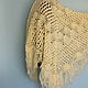 Knitted cream shawl. Shawls. vyazanaya6tu4ka. My Livemaster. Фото №5