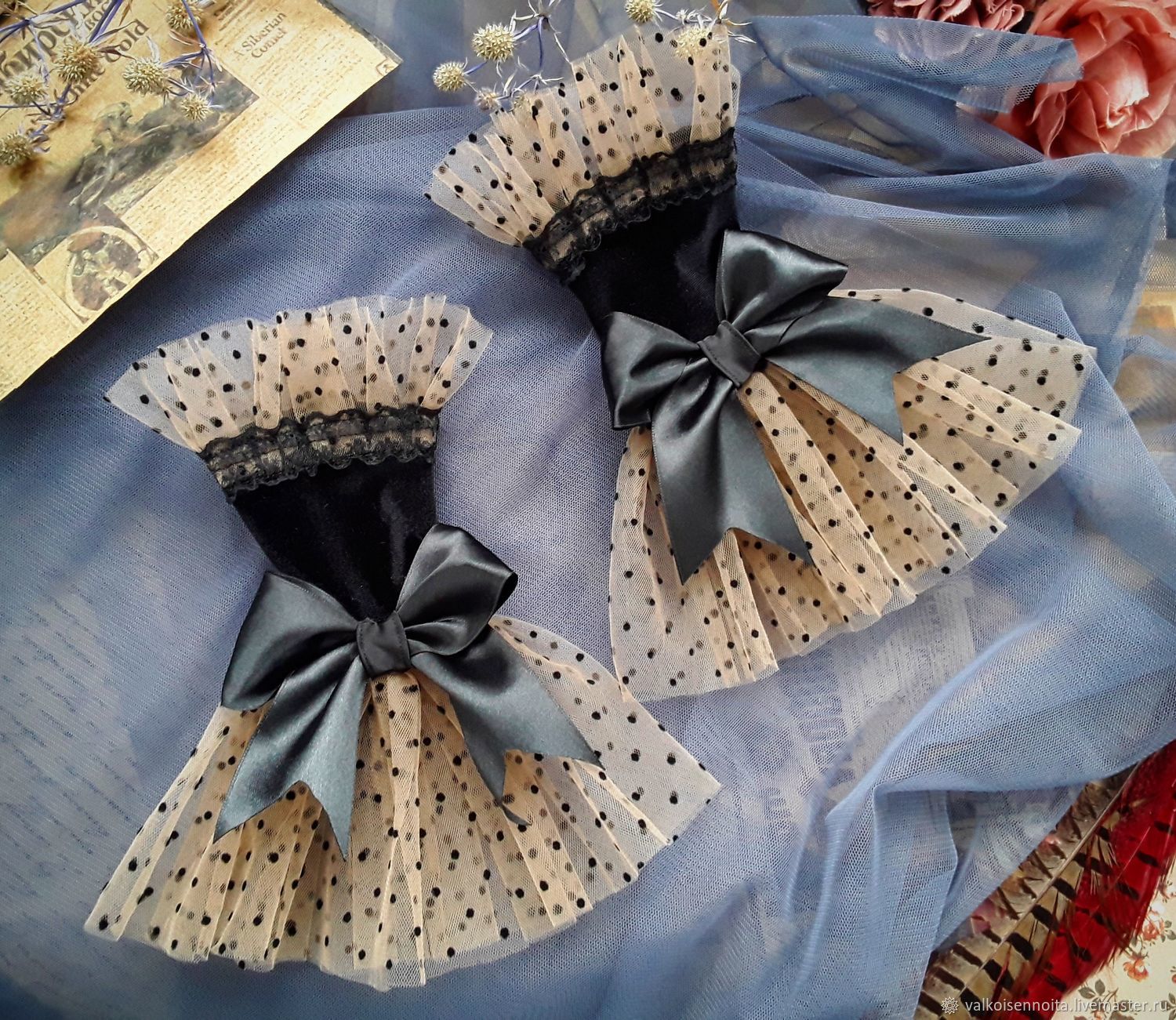 Манжеты \" Бархатный горошек \" – заказать на Ярмарке Мастеров – NNOB4RU ...