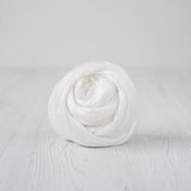 Материалы для творчества handmade. Livemaster - original item Tops (combed ribbon) made of pearl fiber. 10 gr. DHG Italy. Handmade.