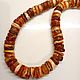 Amber beads healing of natural rough stone 45 cm, Necklace, Kaliningrad,  Фото №1