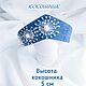 Джинсовый кокошник с объёмной вышивкой гладью " Одуванчики". Ободки. Lady_dress. Интернет-магазин Ярмарка Мастеров.  Фото №2