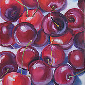 Картины и панно handmade. Livemaster - original item Oil painting. cherry. Handmade.