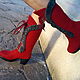 Сапоги высокие валенки Коррида. Сапоги. Eco Shoes by Julia Pizar. Ярмарка Мастеров.  Фото №4