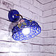Rose Sconces in ultramarine. Wall lights. Elena Zaychenko - Lenzay Ceramics. Online shopping on My Livemaster.  Фото №2